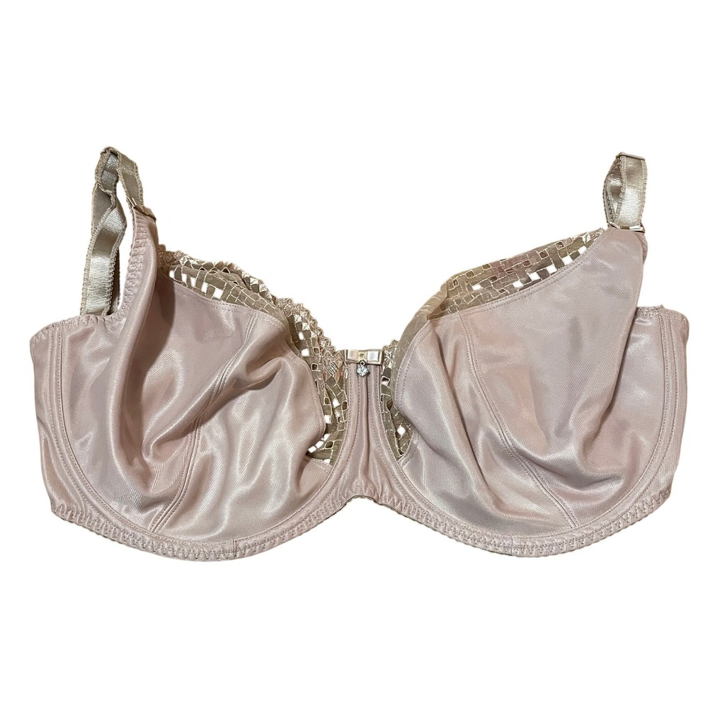 Curvy Kate 34K Gia Balcony Bra Blush Pink Lattice Embroider Underwire CK2101 NWT
